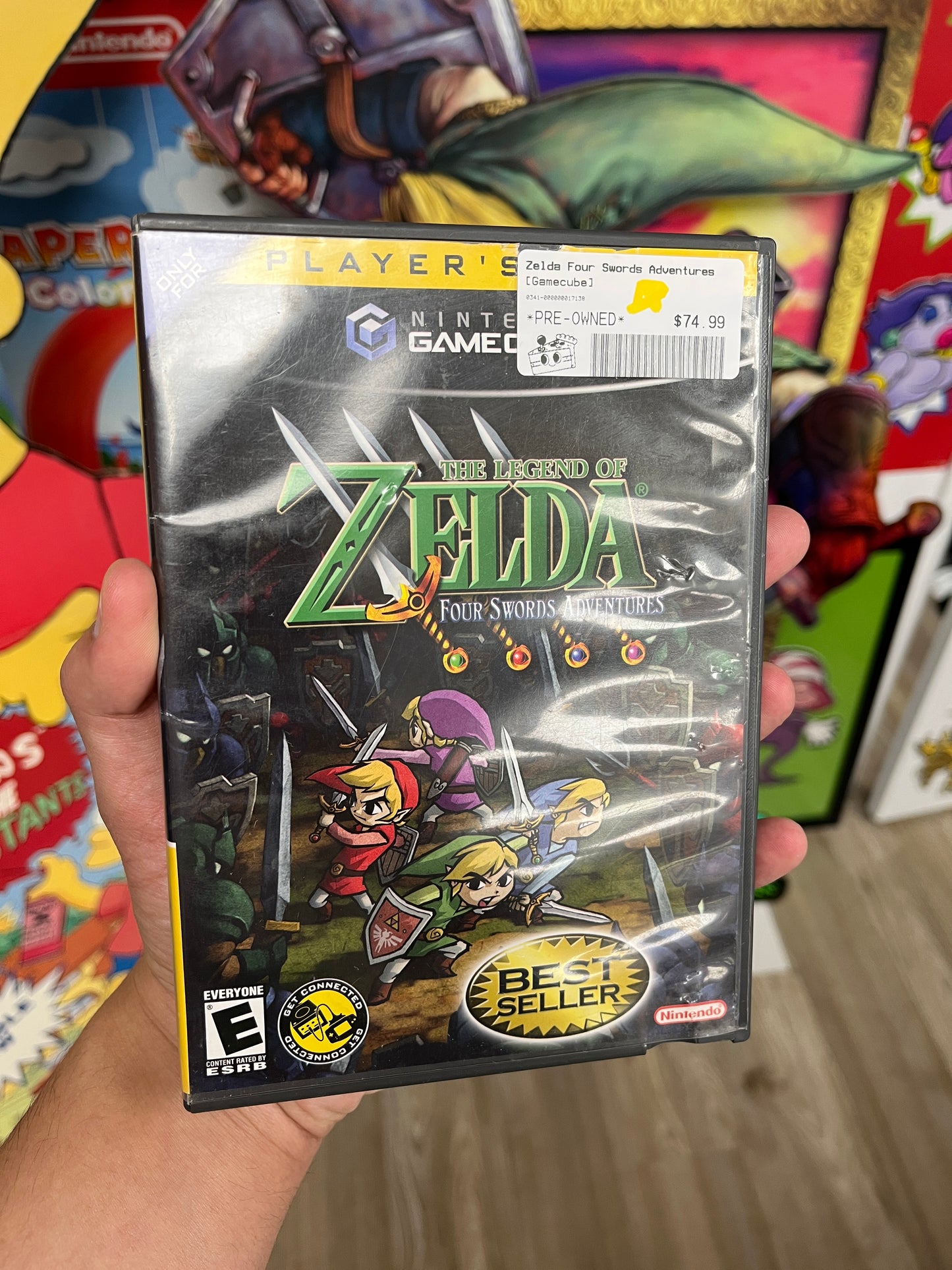 Zelda Four Swords Adventures GameCube Boxed