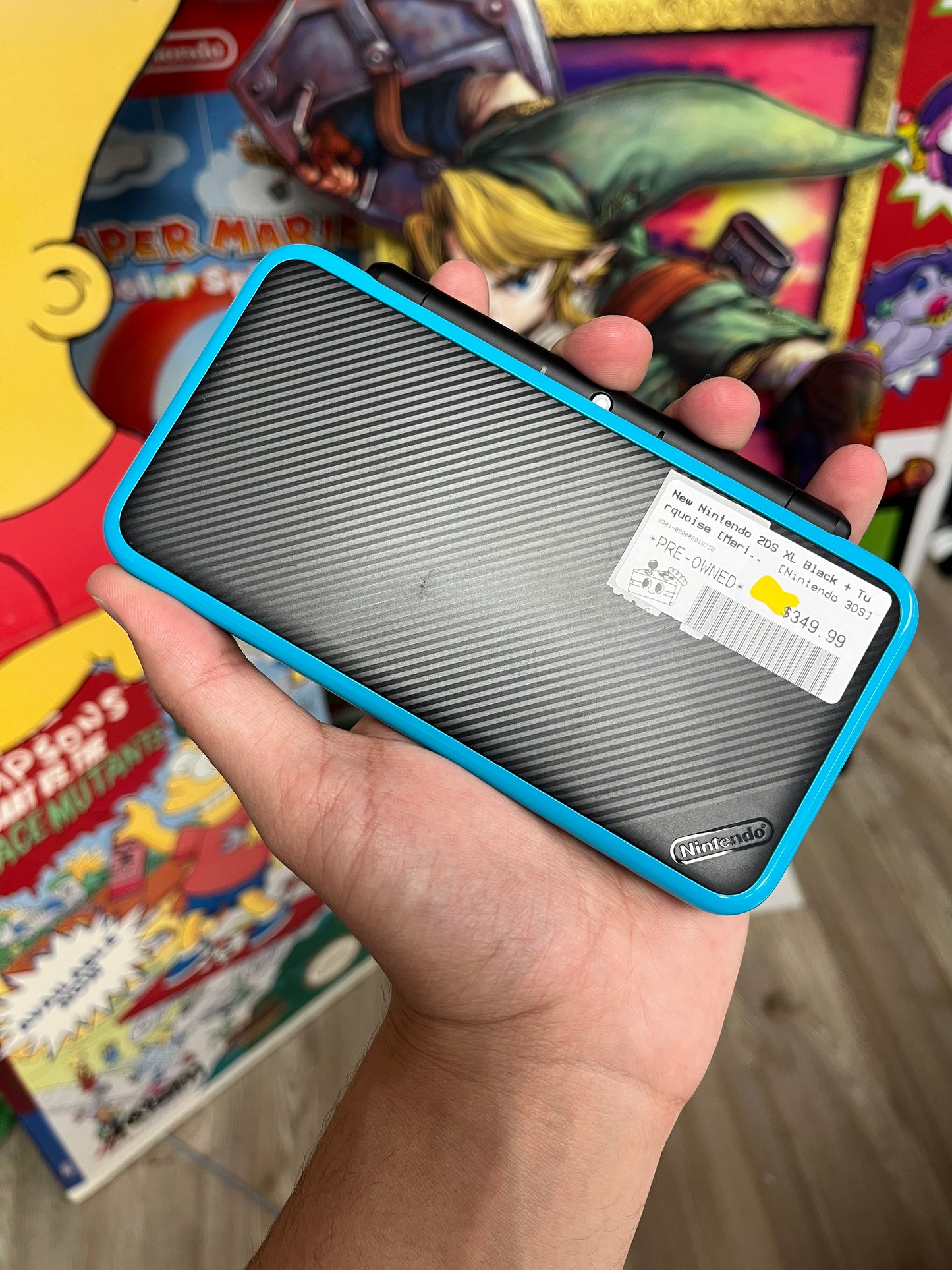 New 2DS XL Blue/Black W/ Charger