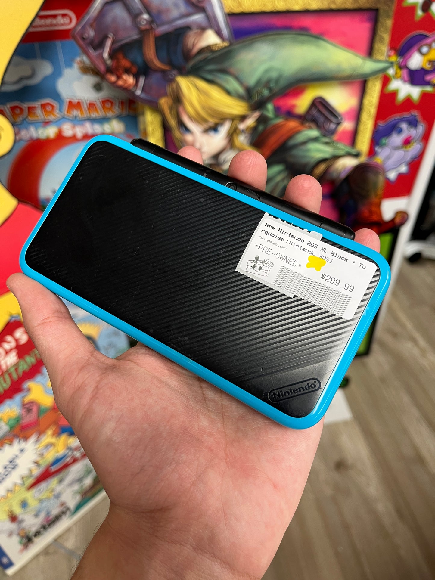 New 2DS XL Blue/Black W/ Charger