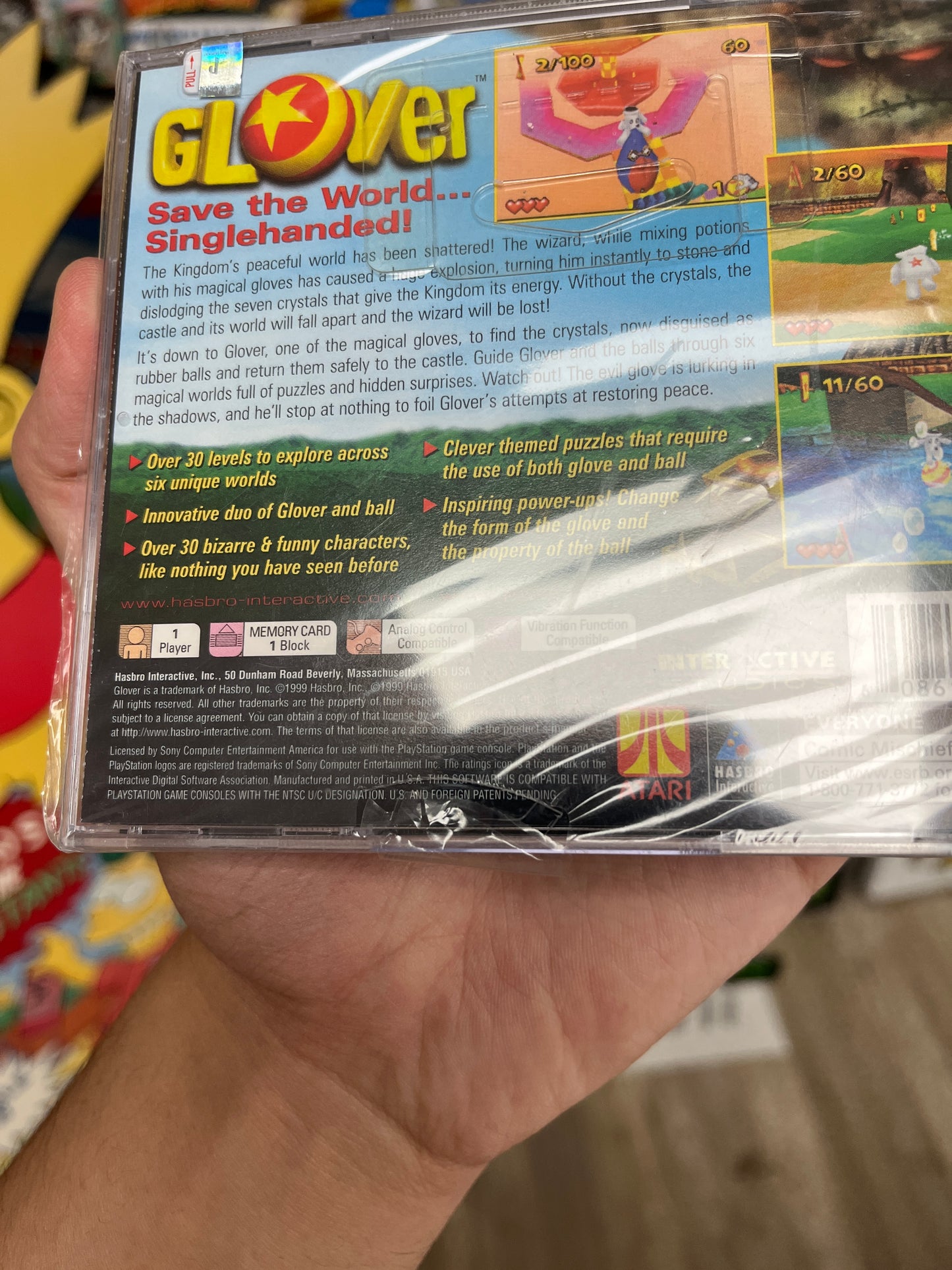 Glover PS1 (SEALED) (See photos)