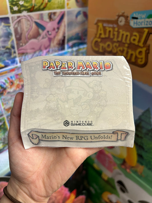 Paper Mario Thousand Year Door Promo Preorder Notepad SEALED