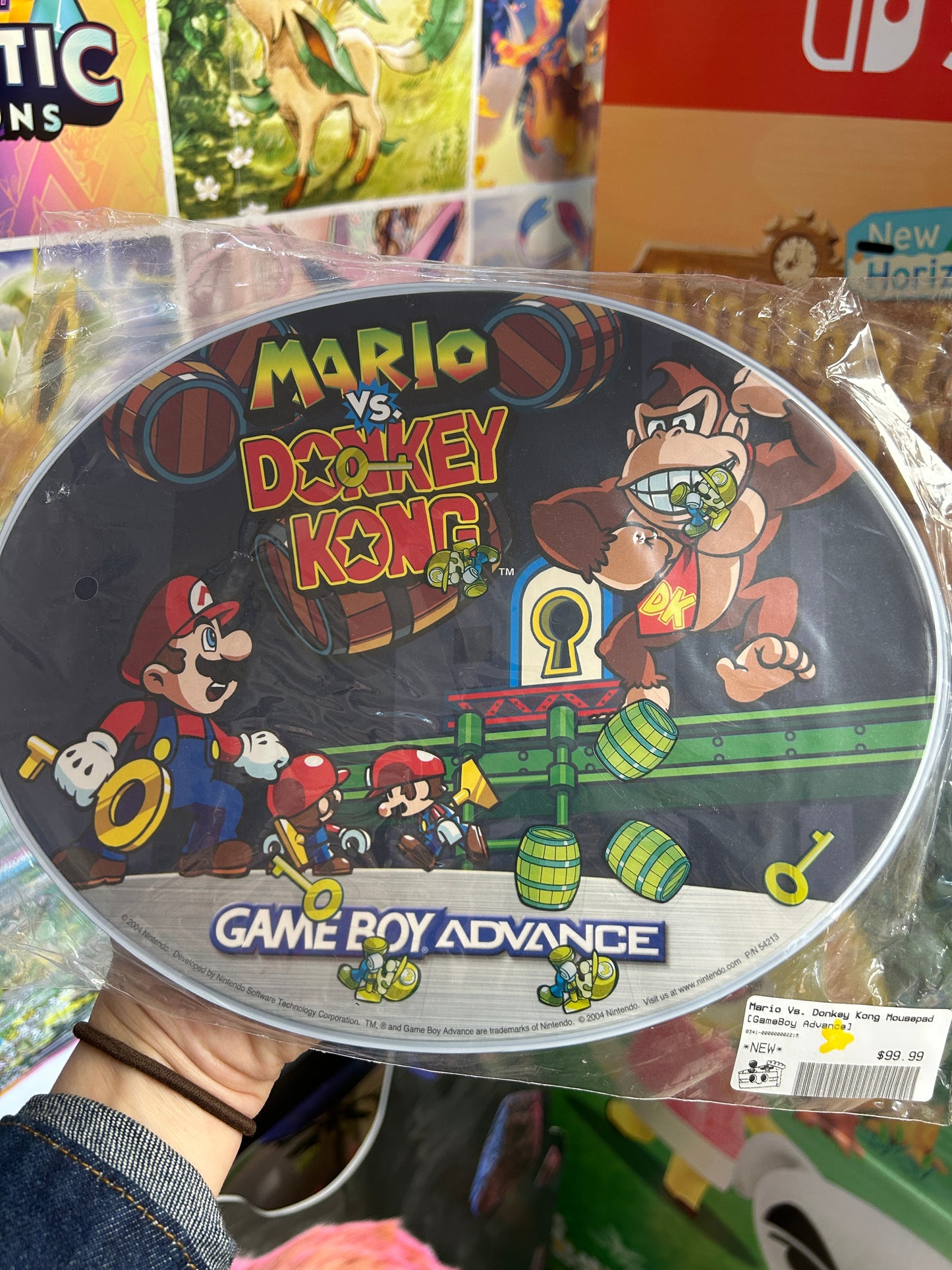 Mario Vs. Donkey Kong GBA Mousepad SEALED