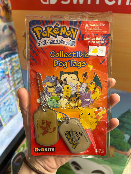 Pokemon Collectible Dog Tag Rattata SEALED