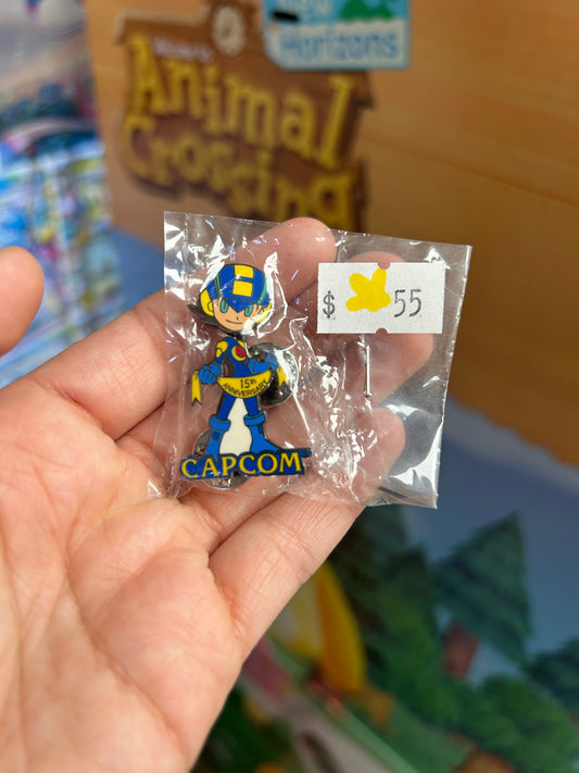 Capcom Megaman 15th Anniversary E3 Promo Pin Rare Sealed