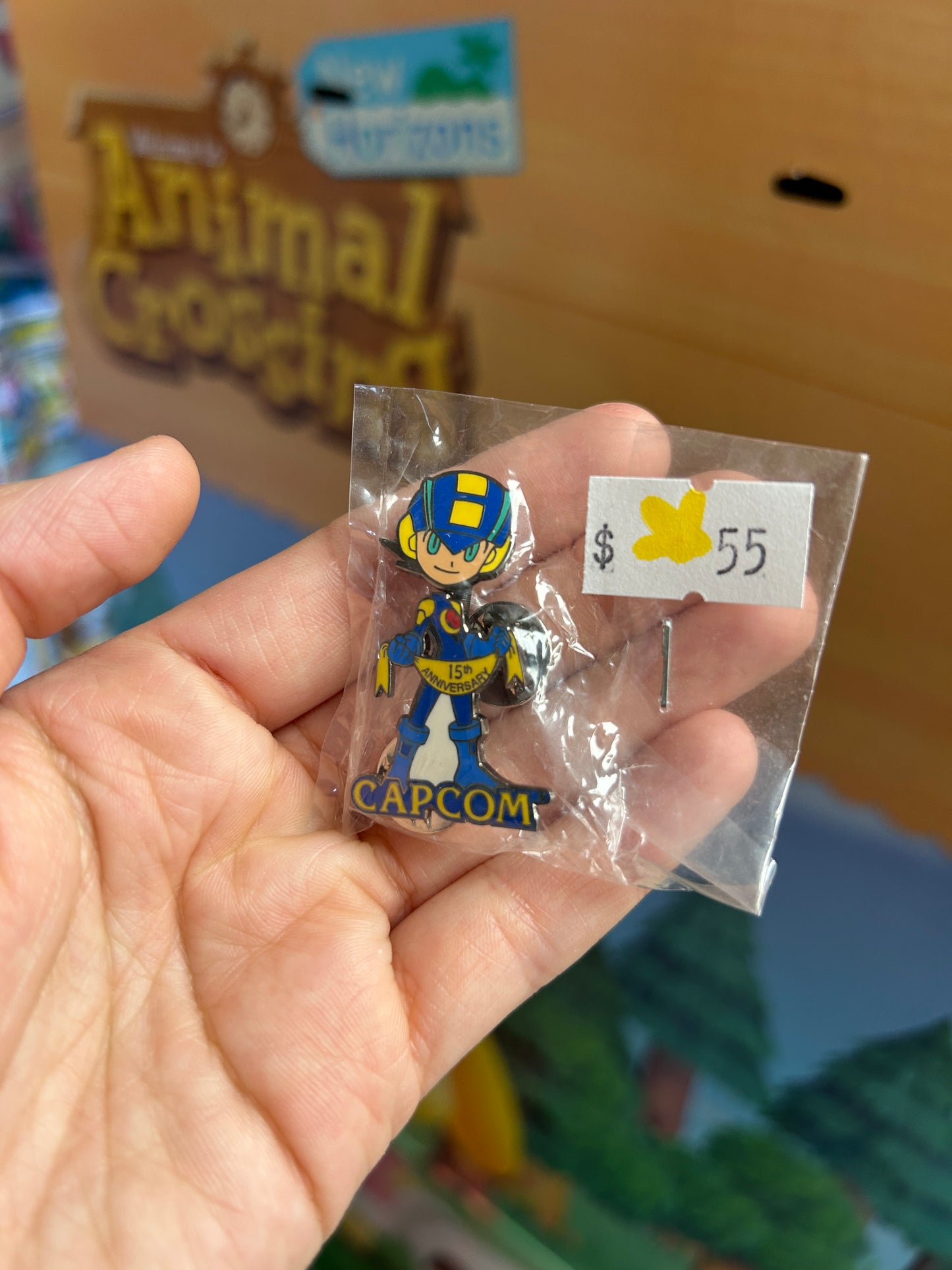 Capcom Megaman 15th Anniversary E3 Promo Pin Rare Sealed