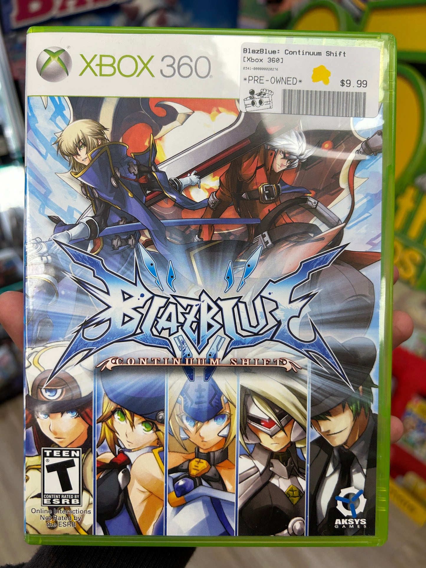 Blazblue: Continuum Shift Xbox 360 CIB