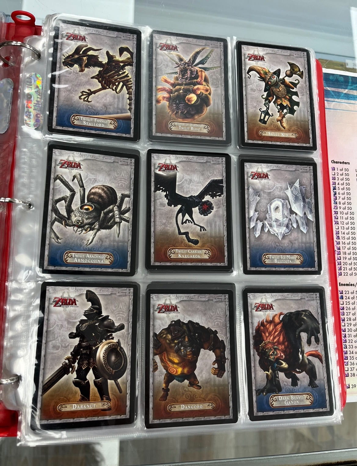 Zelda Twilight Princess Card Binder (99% Complete!)