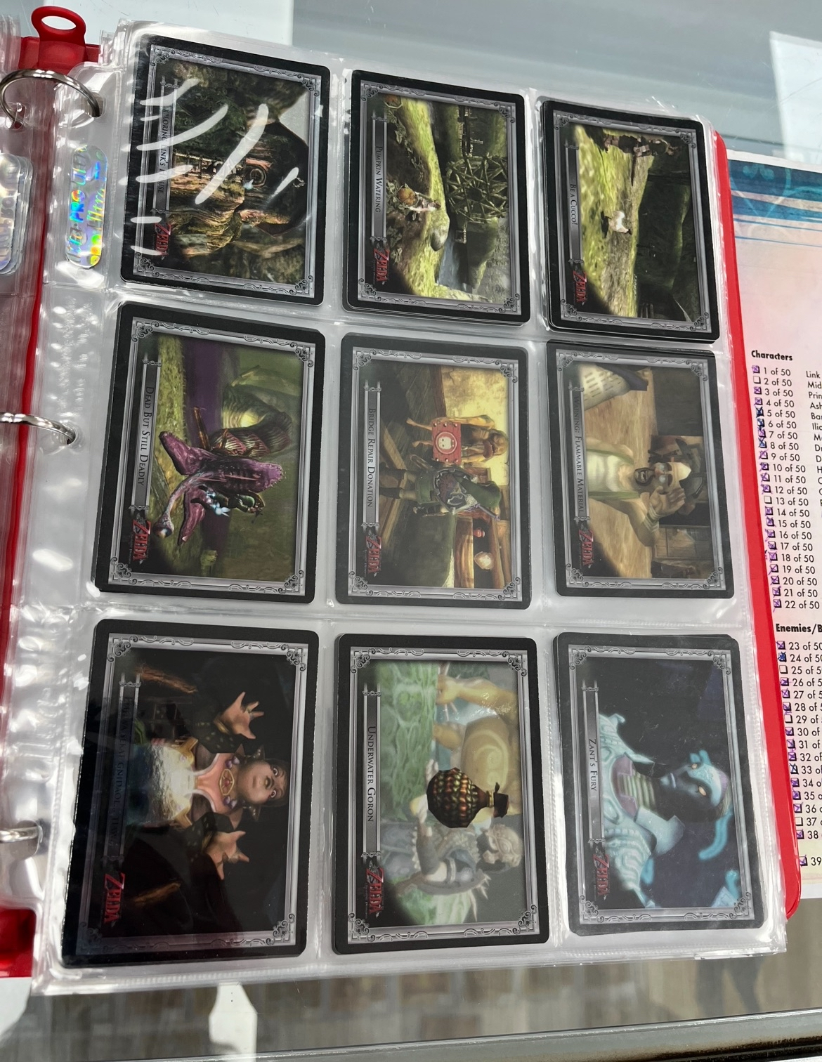 Zelda Twilight Princess Card Binder (99% Complete!)