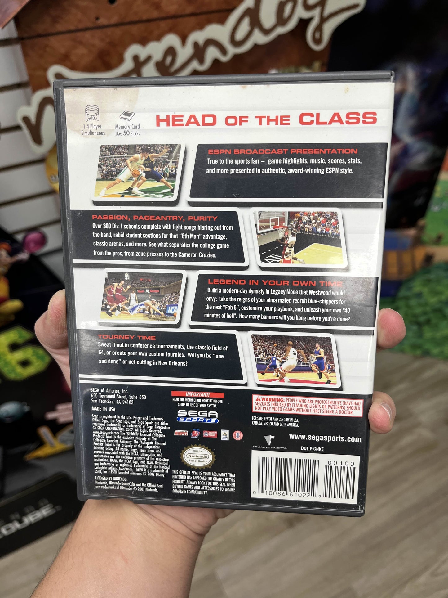 NCAA 2K3 Gamecube Complete RARE