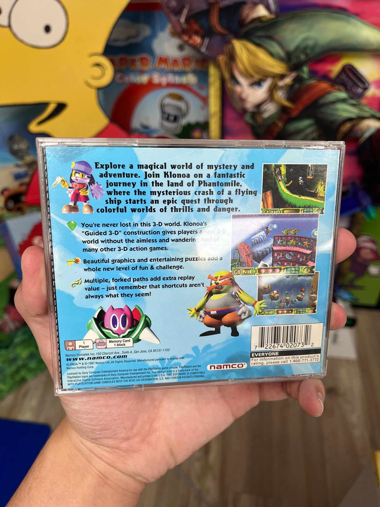 Klonoa Door to Phantomile PS1 CIB *RARE*
