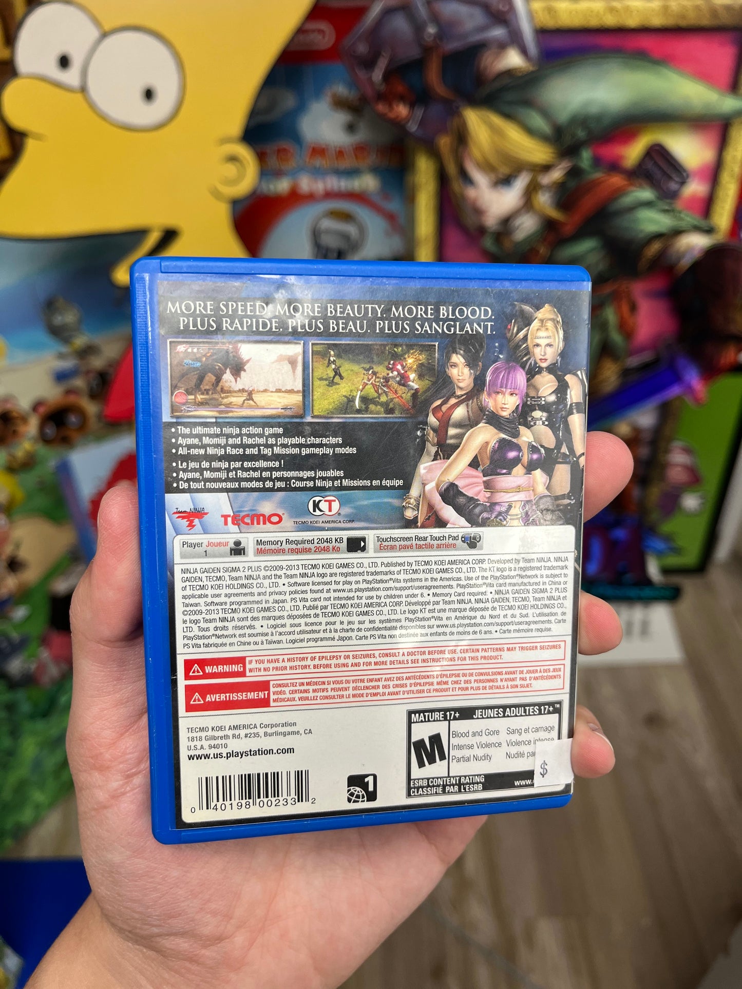 Ninja Gaiden Sigma Plus PS Vita CIB