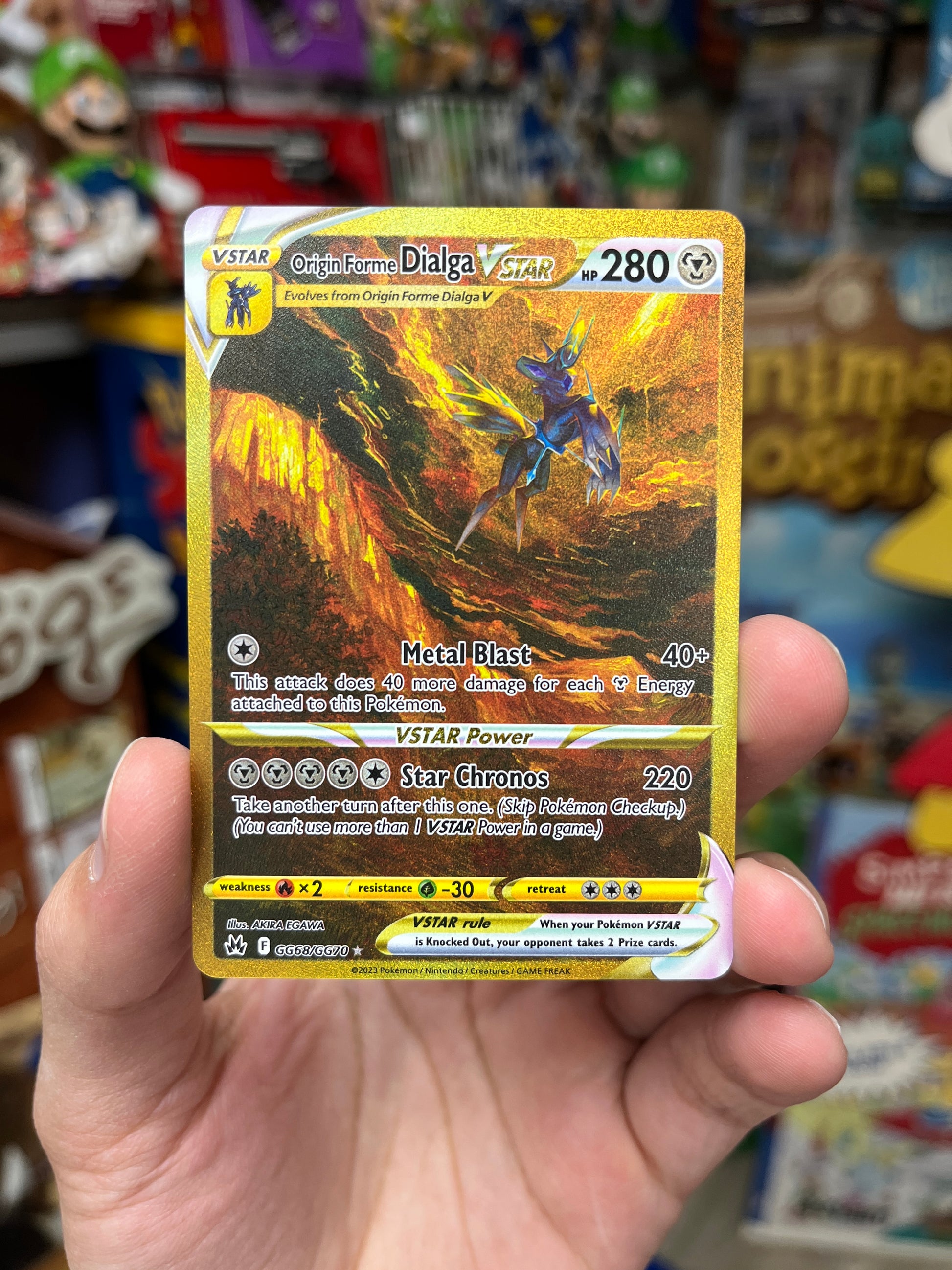 dialga vstar pokemon card Used Origin Forme Japanese 049/067 CGC WORLD R clear acrylic holder that perfectly accentuates the stunning visual design and character artwork Origin Forme Dialga VSTAR -