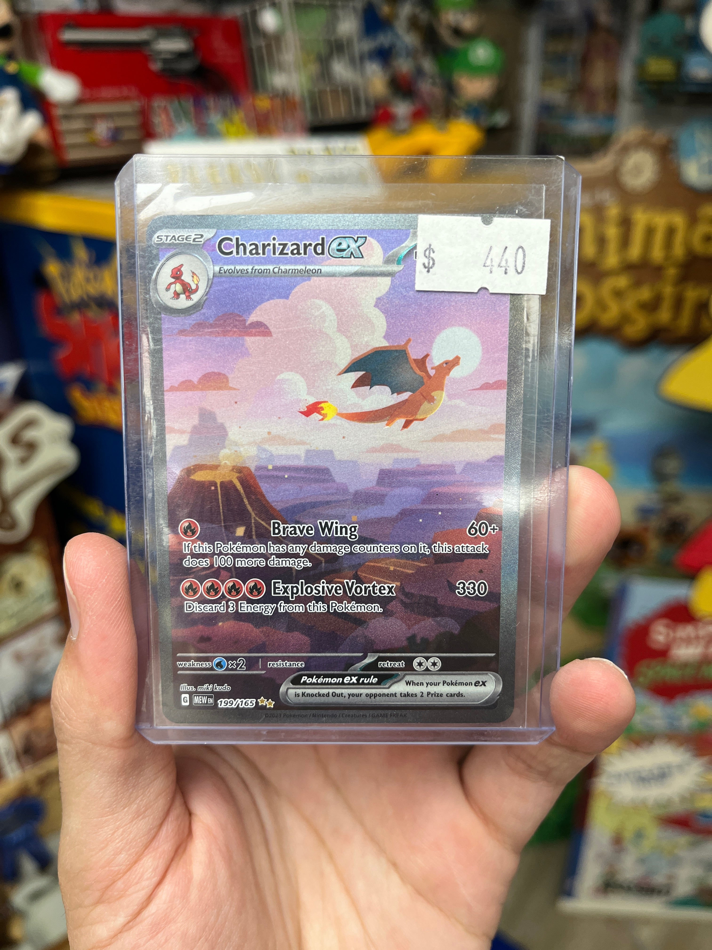 Charizard ex 199/165 NM/LP – CakeHoarder Games