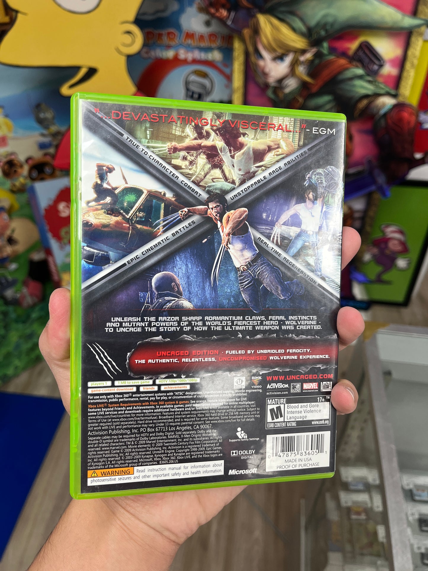 X-Men Origins: Wolverine Xbox 360 Complete