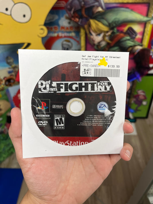 Def Jam Fight for NY PS2 Disc Only