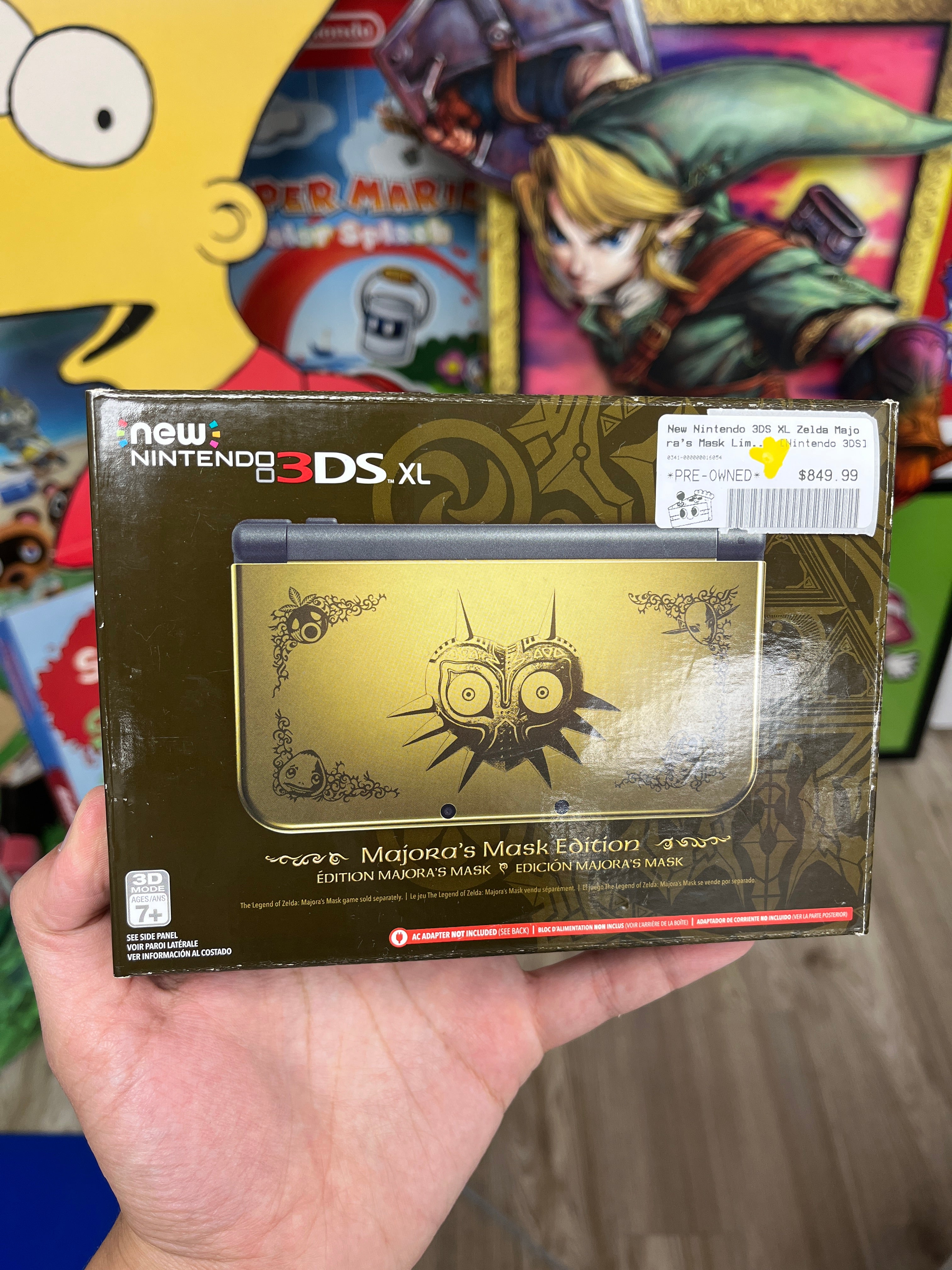 New Nintendo 3DS XL Zelda Majora's Mask Limited Edition CIB Clean