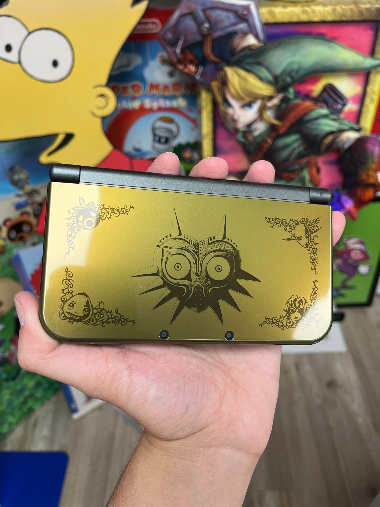 New Nintendo 3DS XL Zelda Majora's Mask Limited Edition CIB Clean
