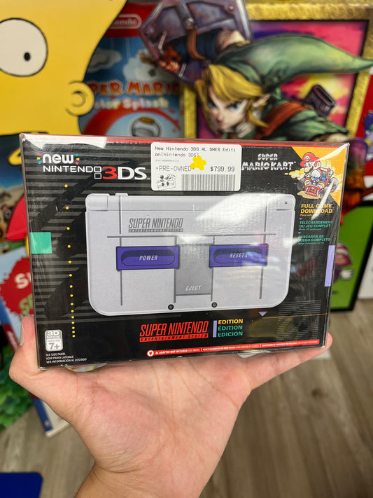 New Nintendo 3DS XL SNES Edition Complete CLEAN