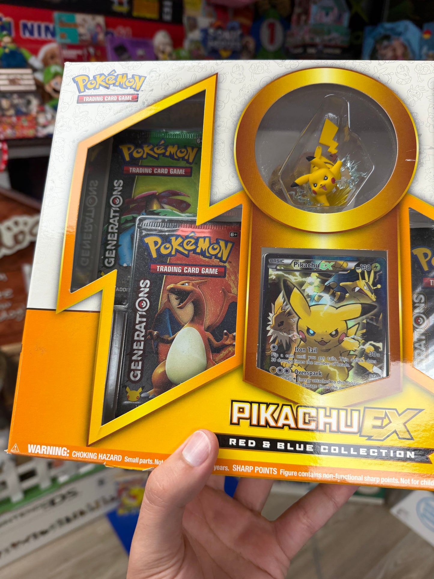 Pokemon TCG Pikachu EX Red & Blue Collection (20th Anniversary) **RARE**
