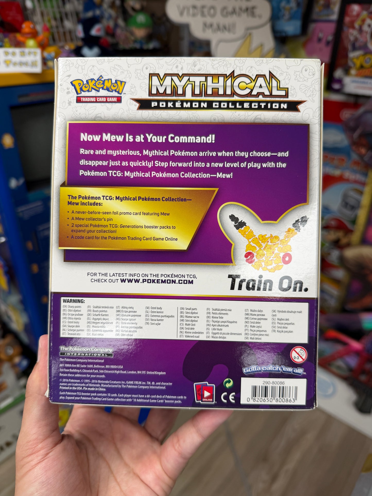 Pokemon TCG Mythical Pokemon Collection Mew (20th Anniversary)