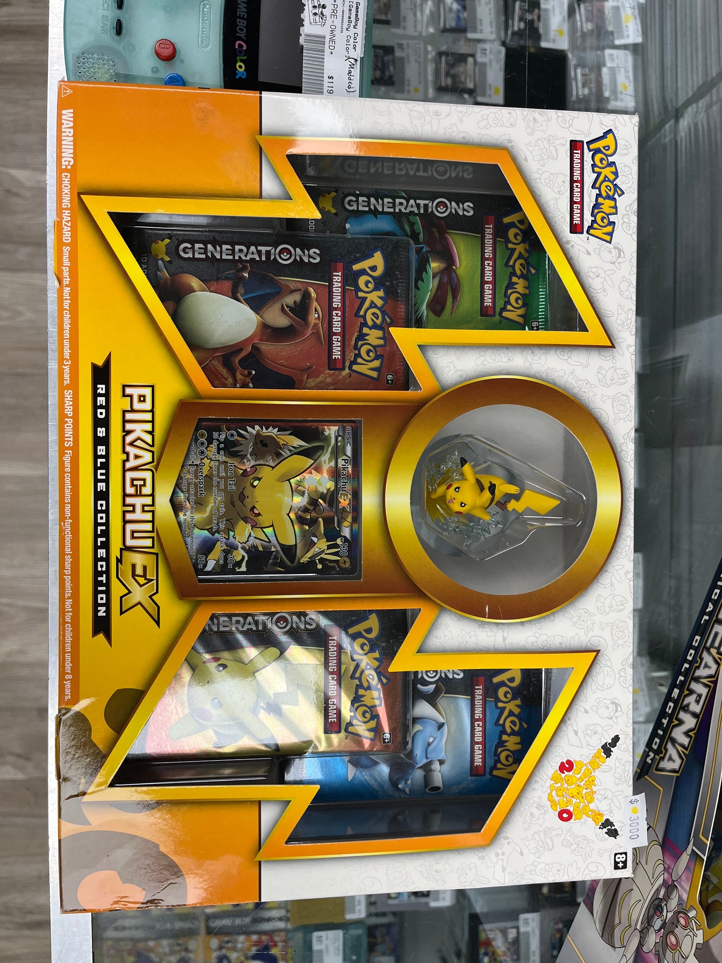 Pokemon TCG Pikachu EX Red & Blue Collection (20th Anniversary) **RARE**