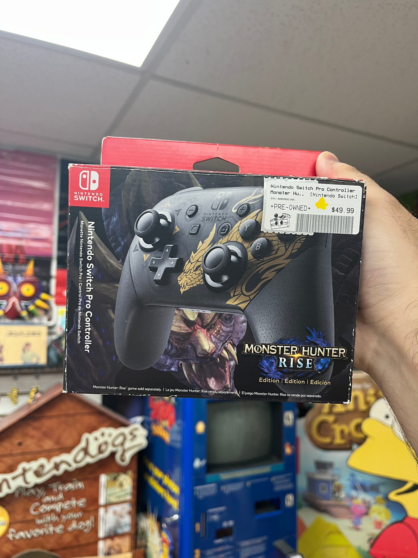 Switch Pro Controller Monster Hunter Rise Edition