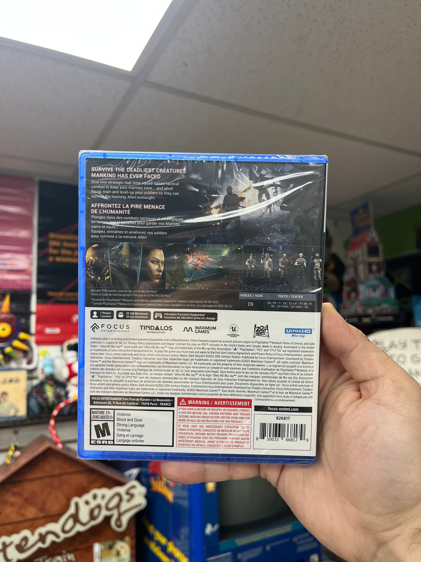 Aliens Dark Descent - PS5 Sealed