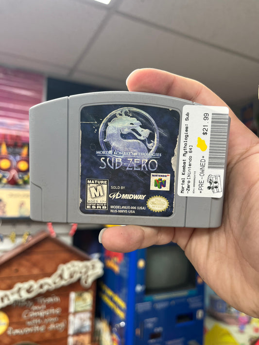Mortal Kombat Mythologies: Sub-Zero - N64 Loose