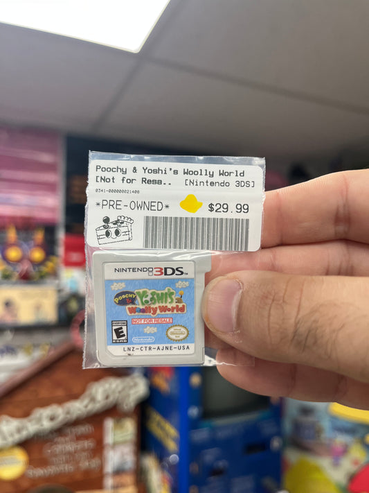 Poochy & Yoshi's Wooly World [Not For Resale] - 3DS Loose