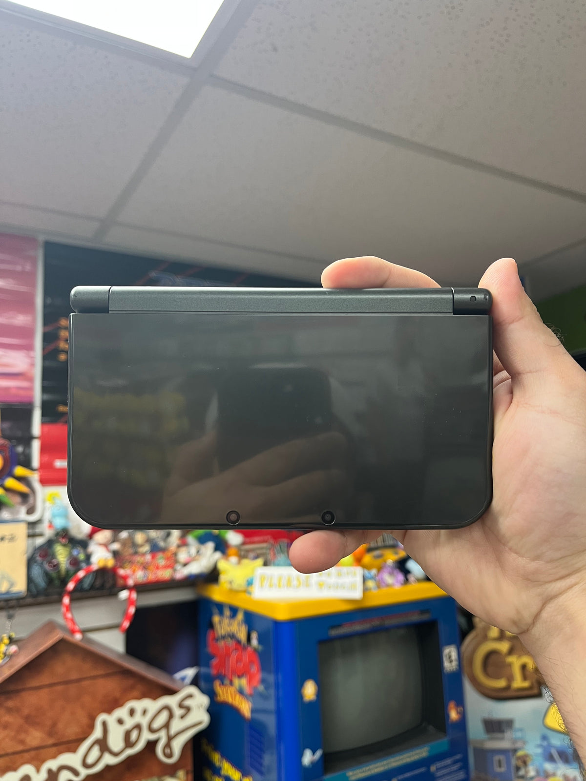 New JP Nintendo 3DS LL Metallic Black - CiB