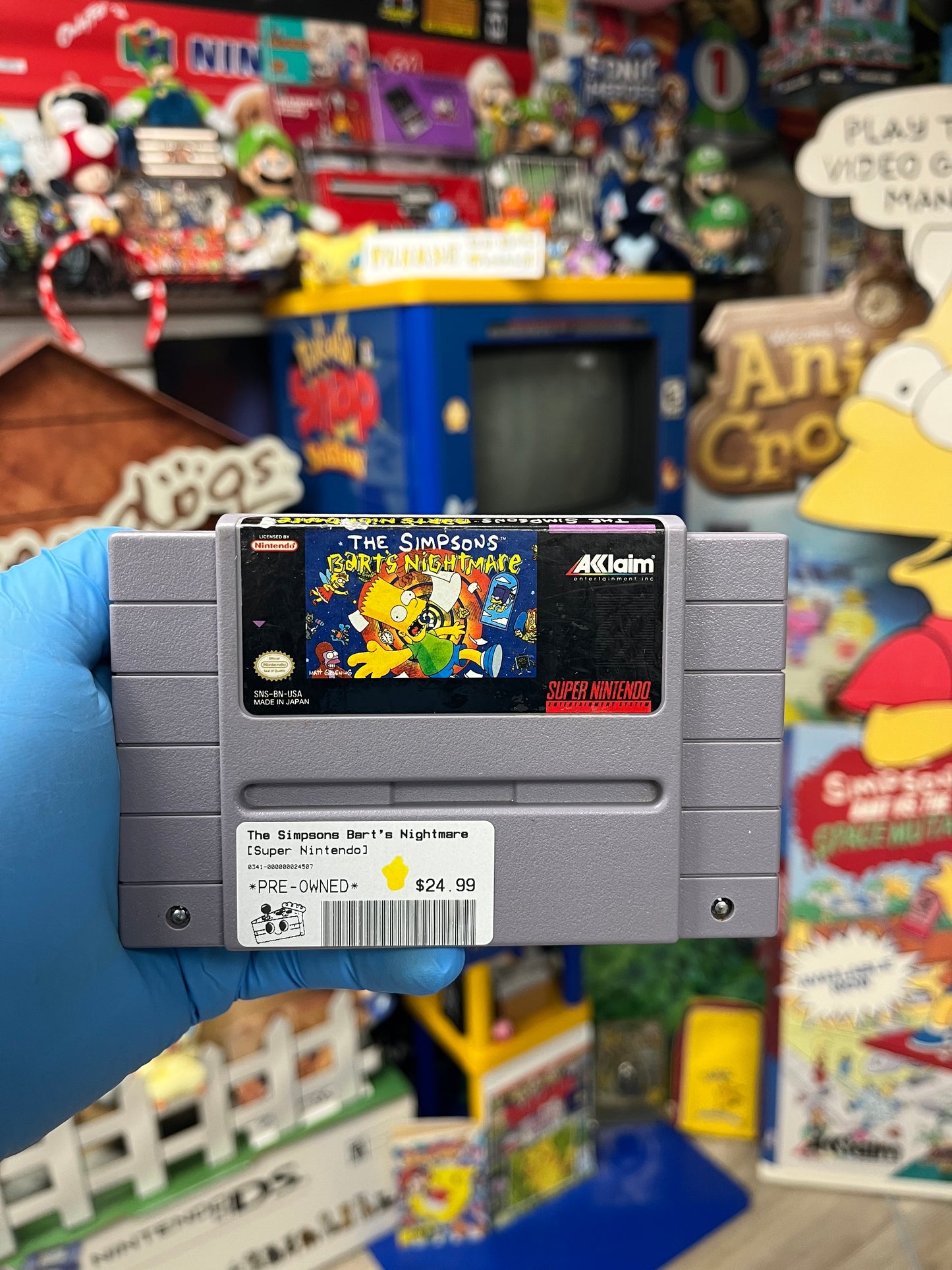 The Simpsons Bart's Nightmare - SNES Loose
