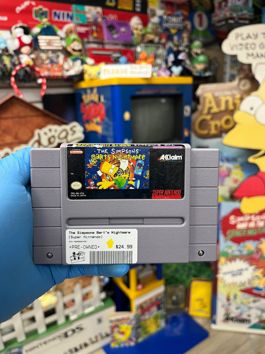 The Simpsons Bart's Nightmare - SNES Loose