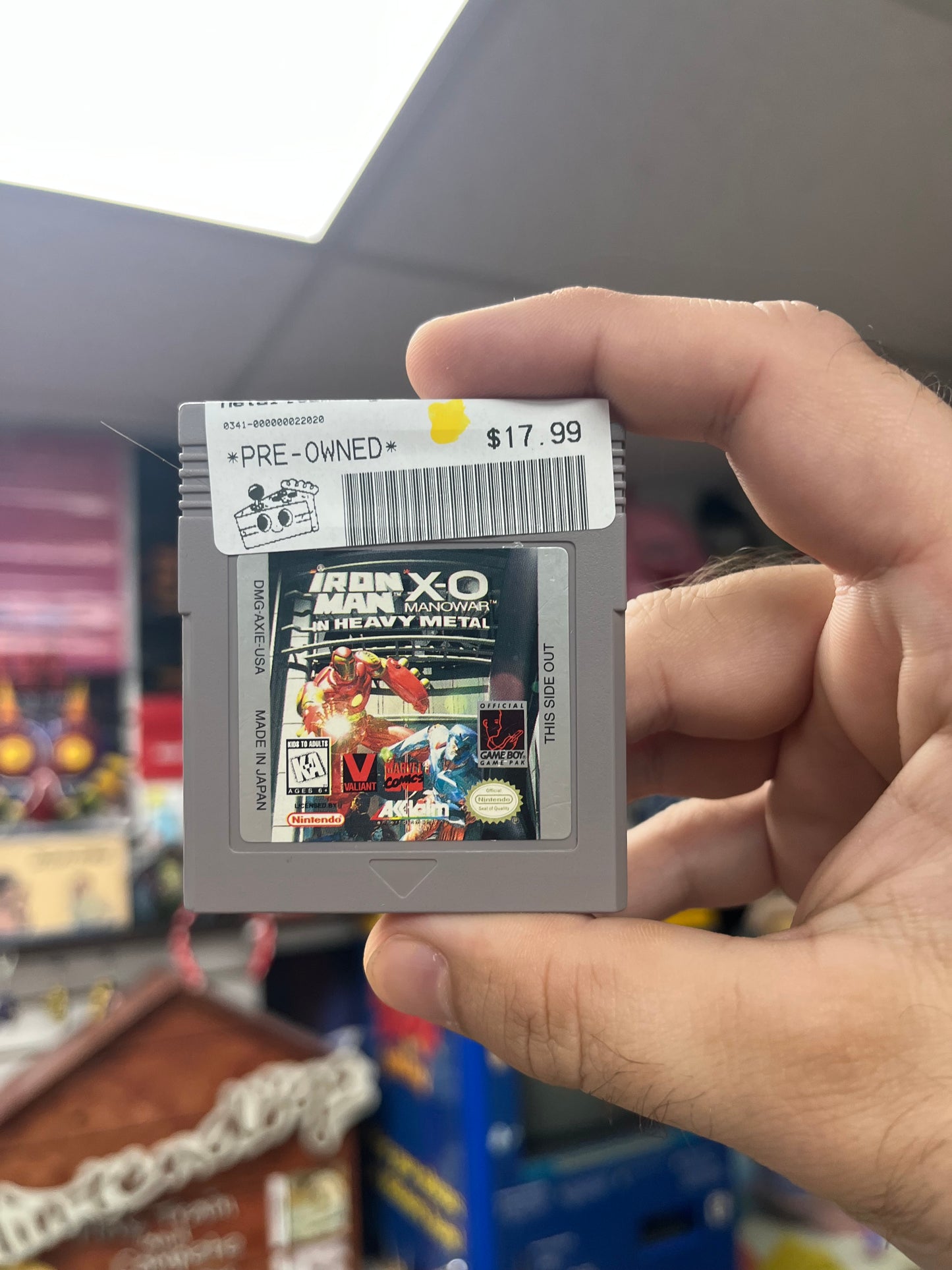 Iron Man X-O Manowar in Heavy Metal - GameBoy Loose