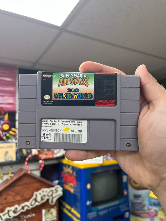 Super Mario All Stars + Super Mario World - SNES Loose