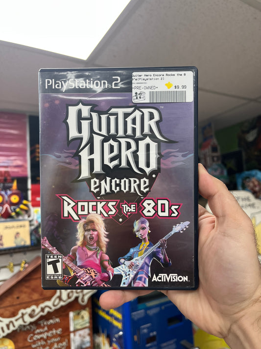 Guitar Hero Encore Rocks the 80s - PS2 CiB