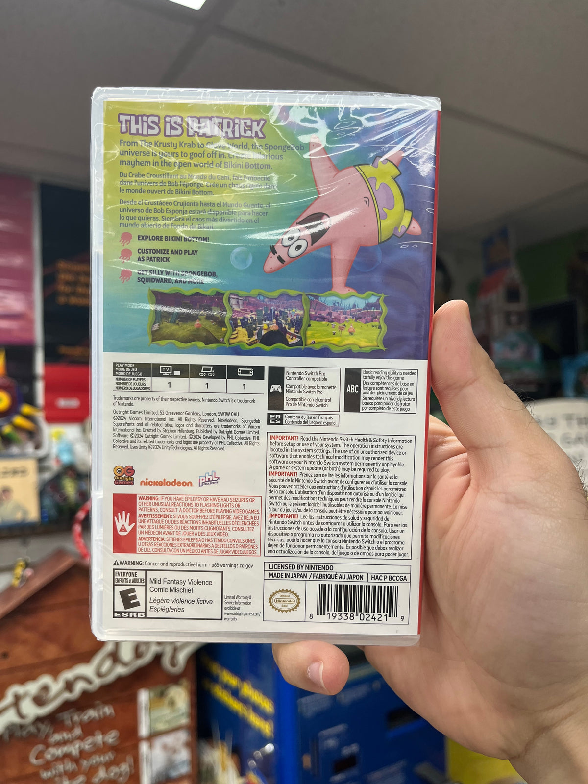 Spongebob Squarepants: The Patrick Star Game - Switch Sealed