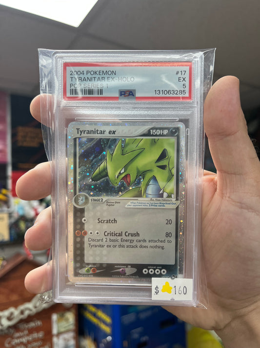 Pokemon TCG Pop Series 1 Tyranitar ex PSA 5