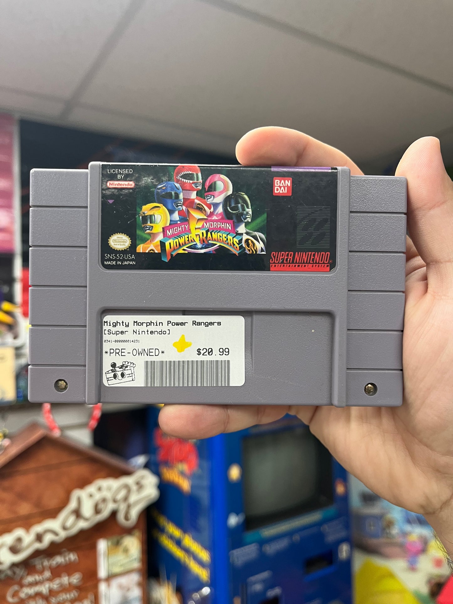Mighty Morphin Power Rangers - SNES Loose