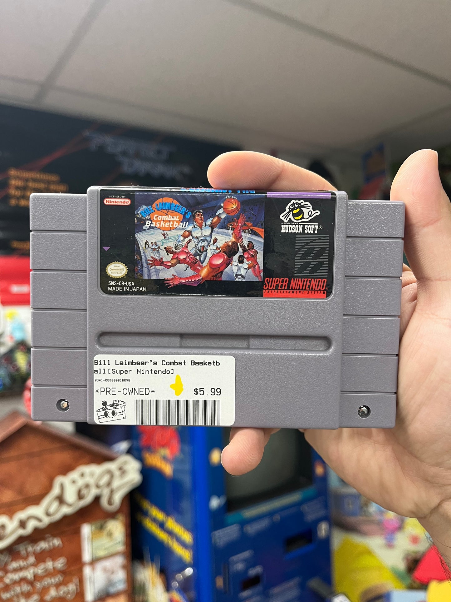 Bill Laimbeer's Combat Basketball - SNES Loose