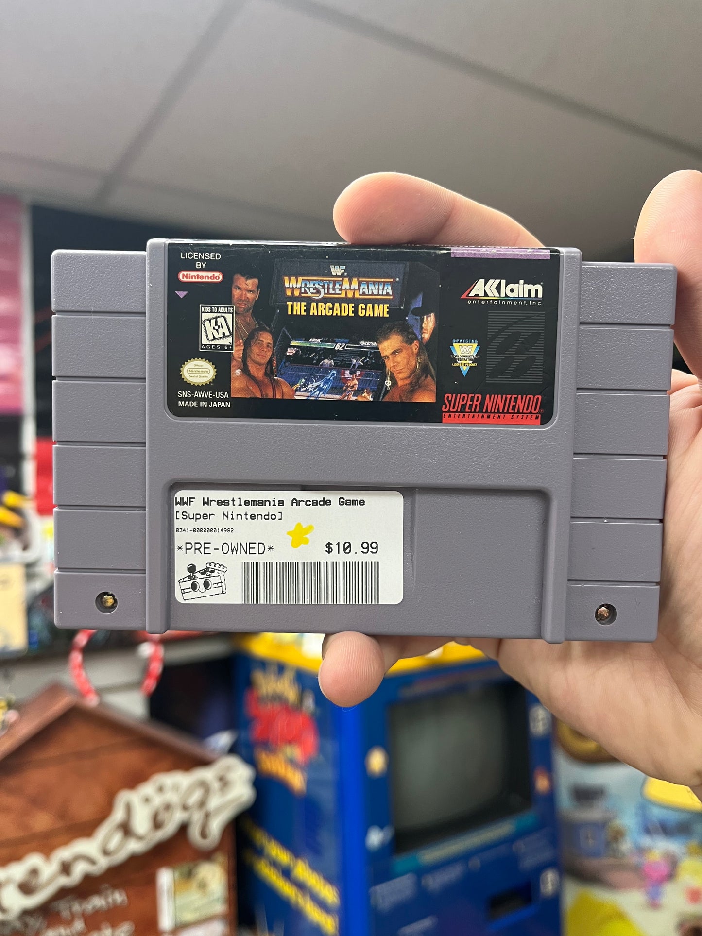 WWF Wrestlemania Arcade Game - SNES Loose