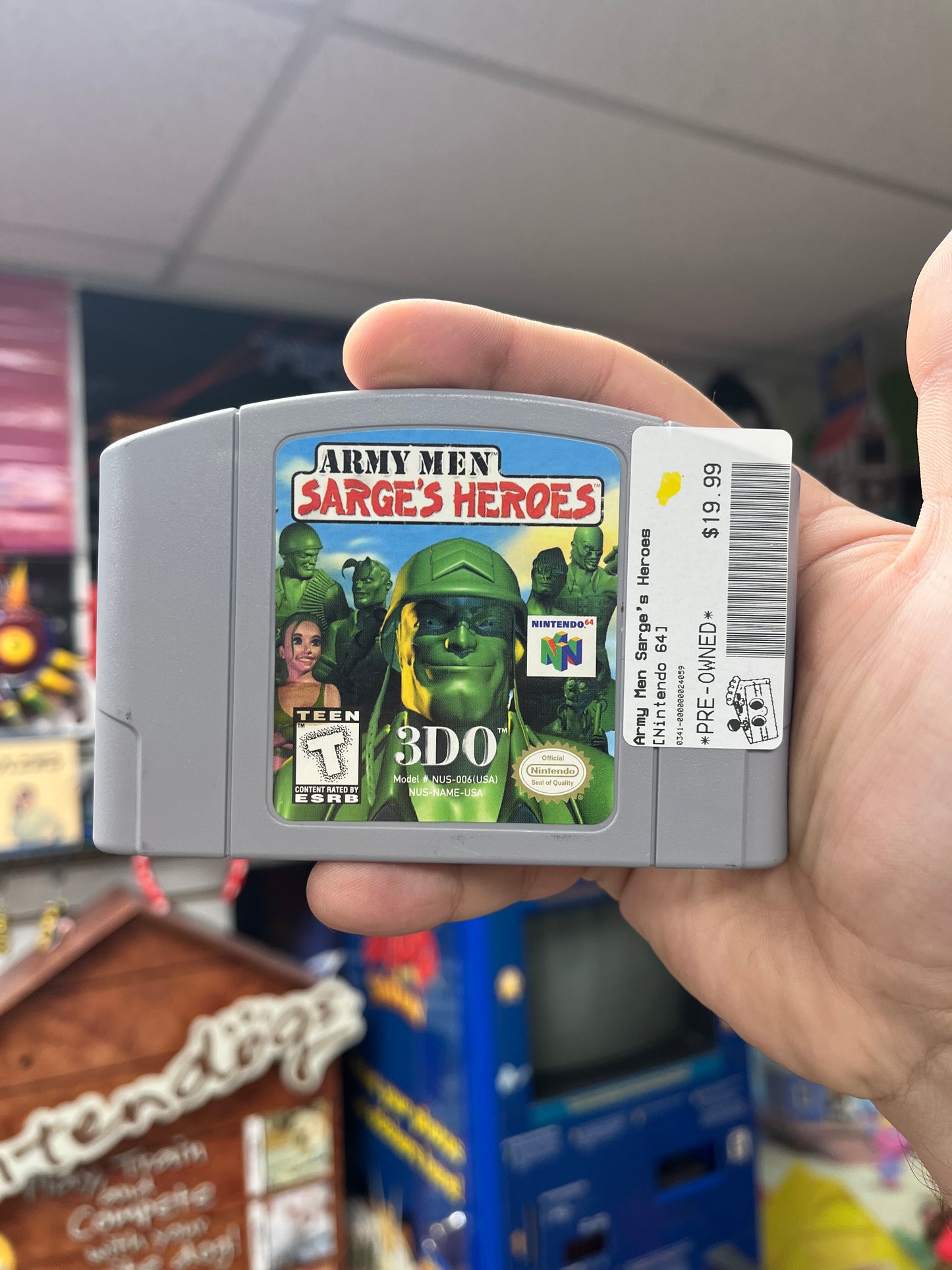 Army Men Sarge's Heroes - N64 Loose