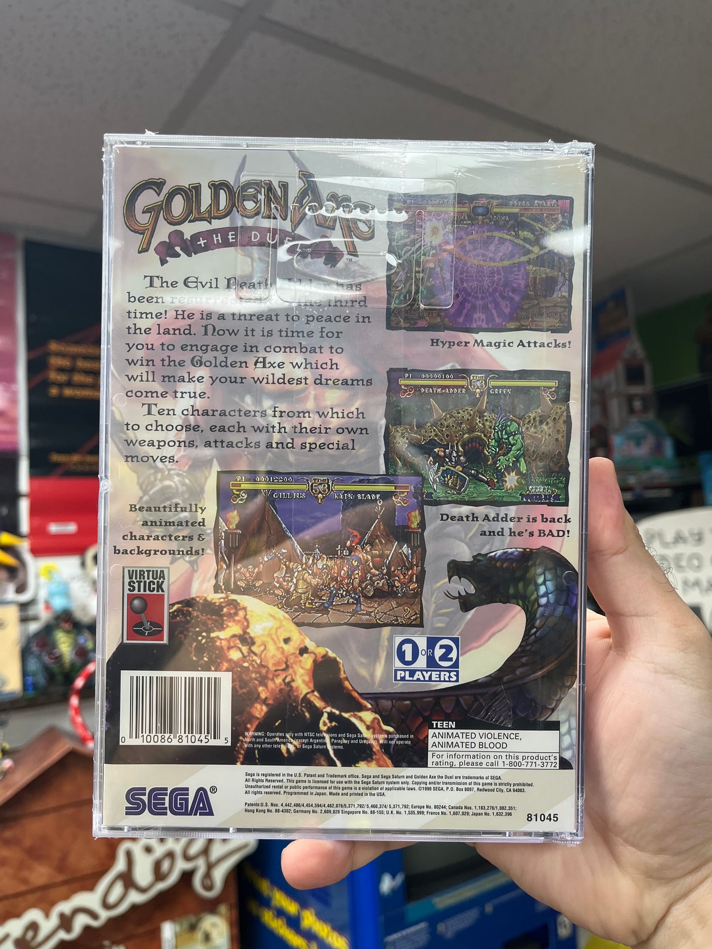 Golden Axe The Duel - Sega Saturn Sealed