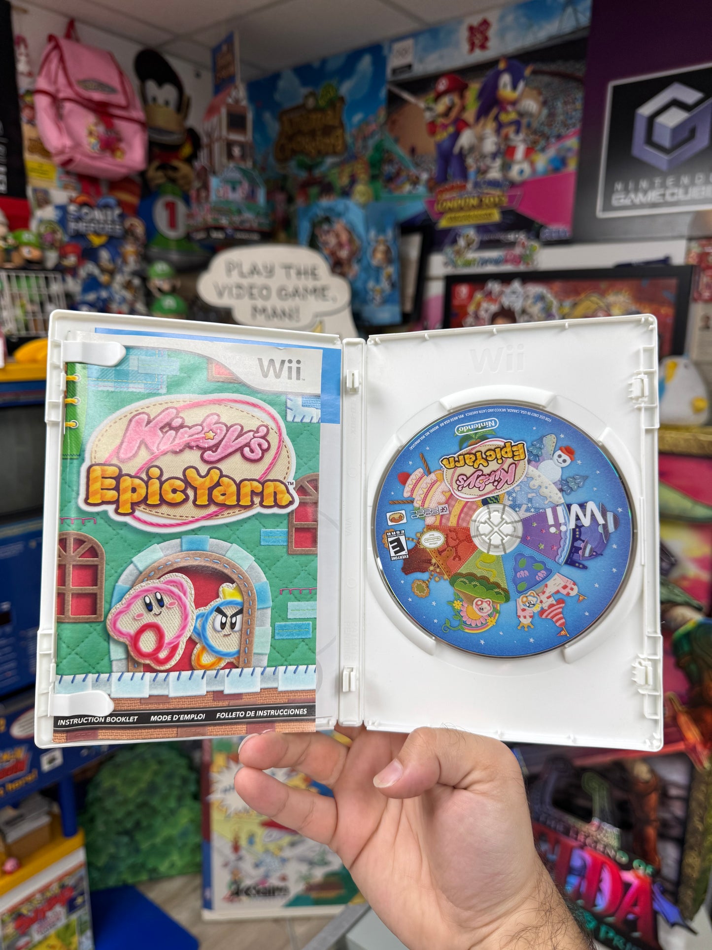 Kirby's Epic Yarn Wii CIB