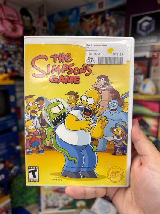 The Simpsons Game Wii Boxed
