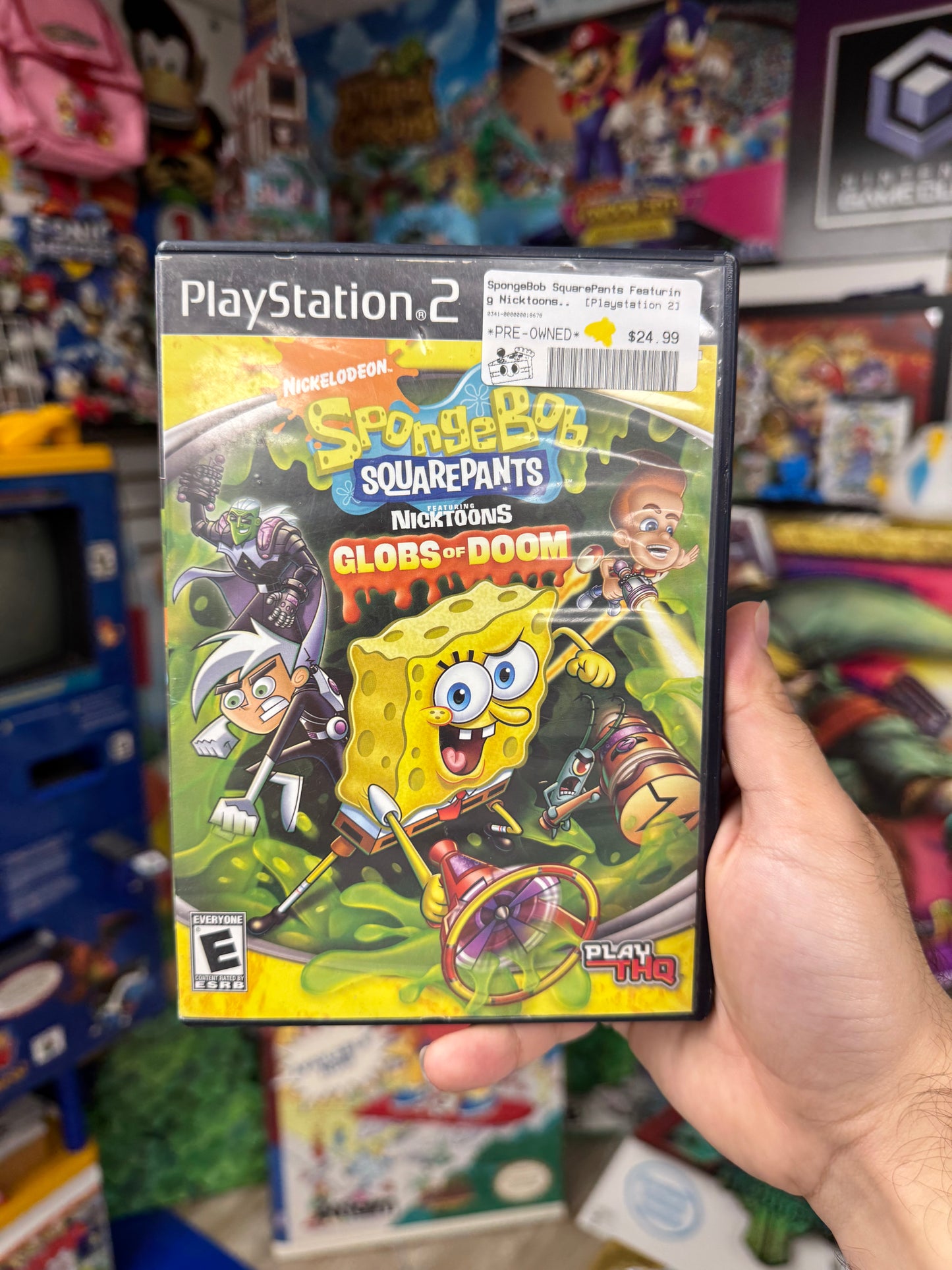 Spongebob Squarepants Featuring Nicktoons Globs of Doom PS2 Boxed