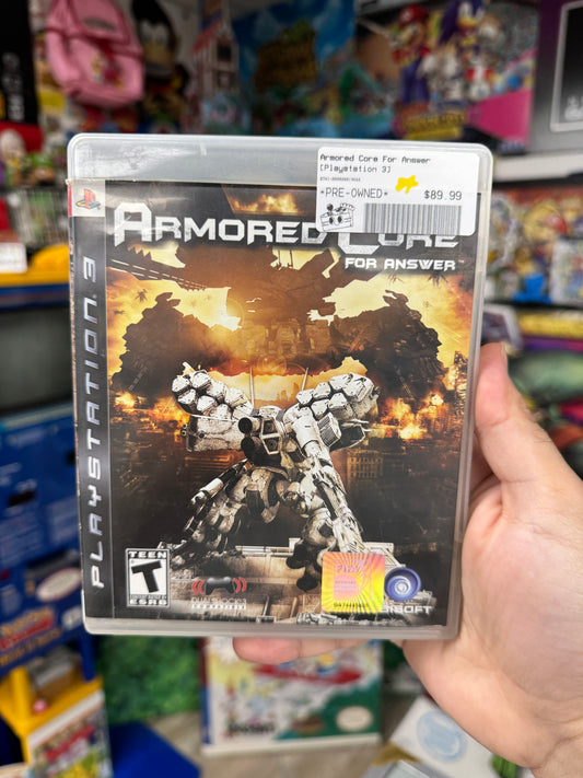 Armored Core For Answer PS3 CIB Rare
