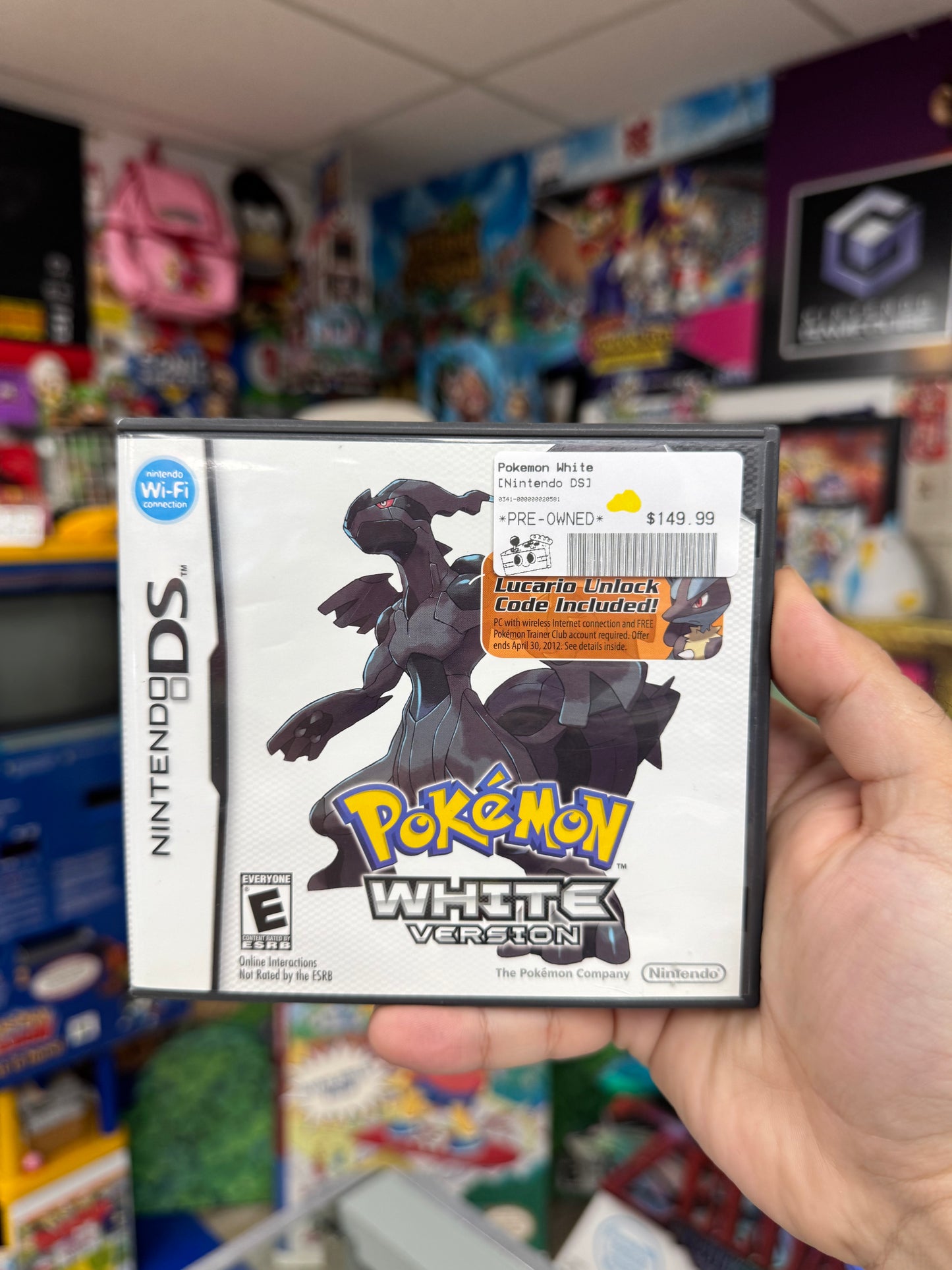 Pokemon White Lucario Variant DS CIB