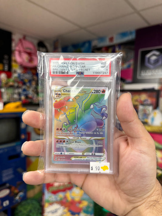 Pokemon TCG Charizard VSTAR Secret Rare PSA 9