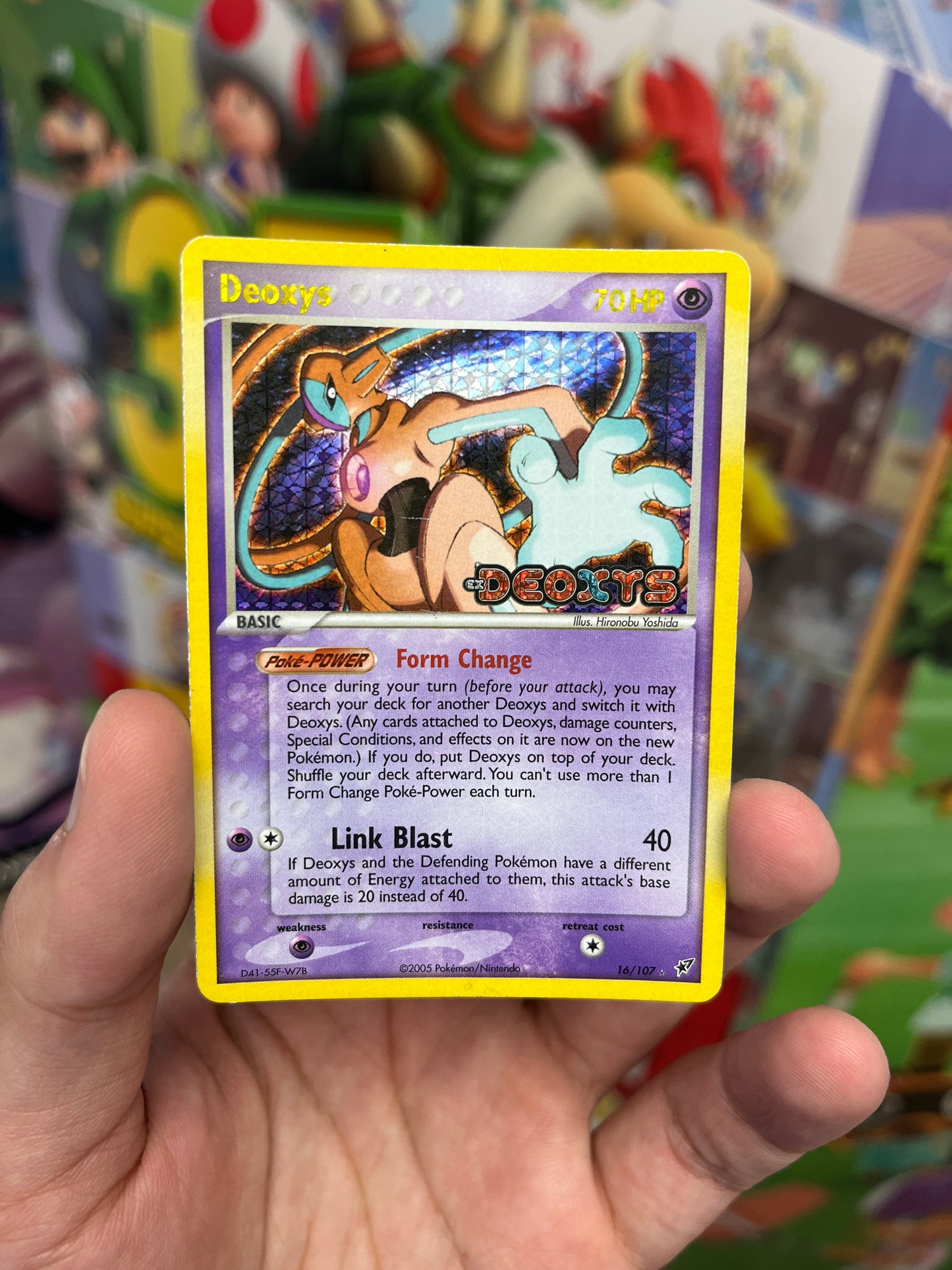 Deoxys Reverse Holofoil Stamped - Heavily Played