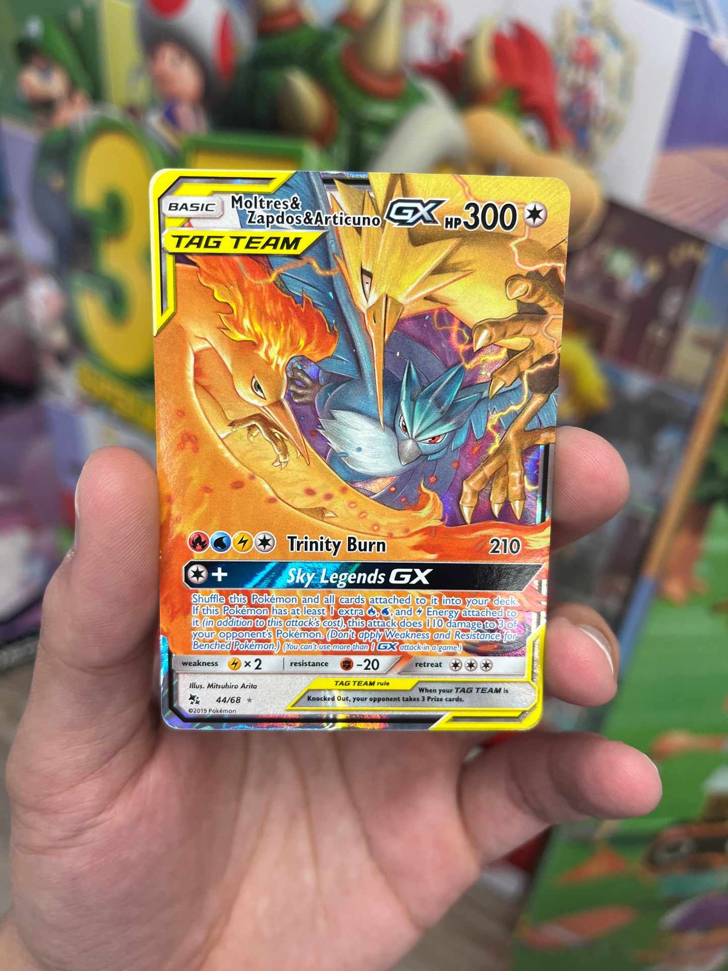 Hidden Fates Moltres & Zapdos & Articuno GX